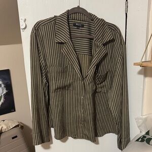 Madewell Striped Button Down Blouse